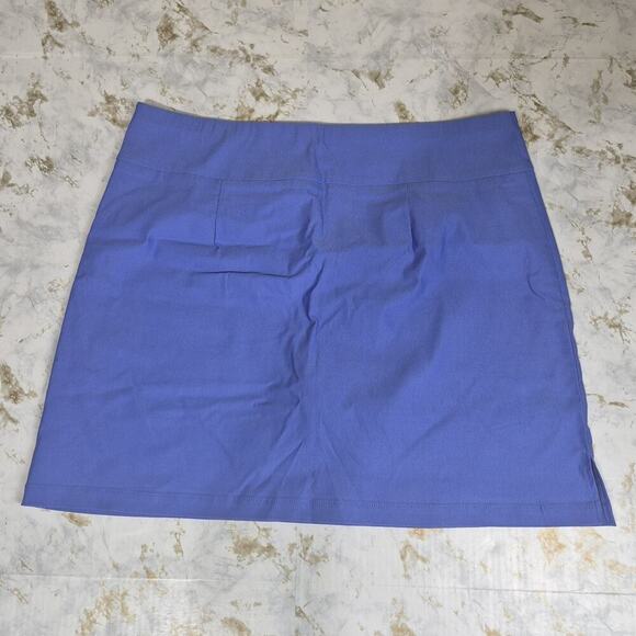 Rafaella Skort XL Amparo Blue Solid Print Golf Tennis Pickleball Athletic Skirt - Picture 2 of 8